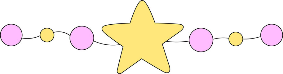 Сhildren's toy – pink and yellow beanbags. PNG illustration on transparent background. Baby items doodle. Baby items vector sketch for web design.