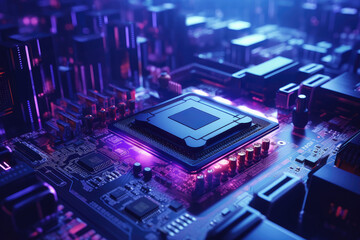 Fototapeta premium High-Tech Processor Powering the Digital Future