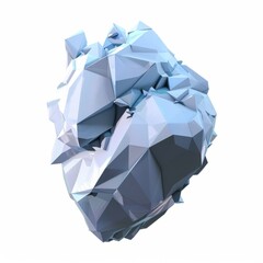 3D Render, Low Poly style of Elemental Nexus, on isolated white background, Generative AI