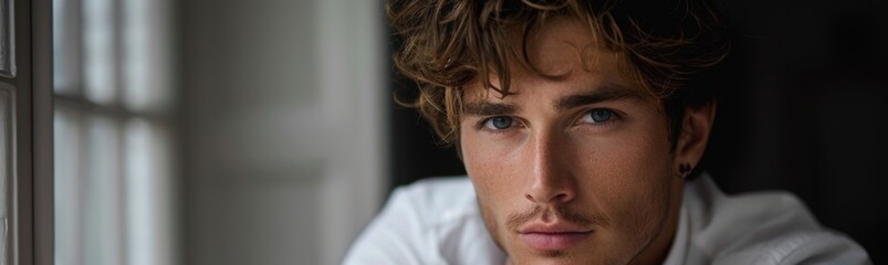 Obraz premium Man with a watch on his wrist