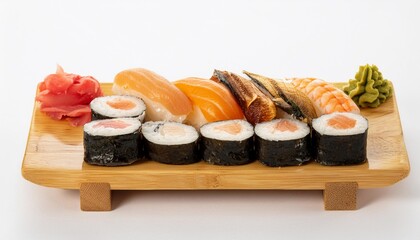 sushi with white background. isolated.
