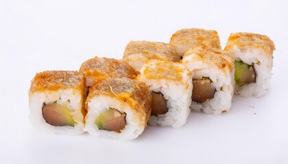 sushi with white background. isolated.