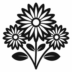 Black and White Daisy Bouquet