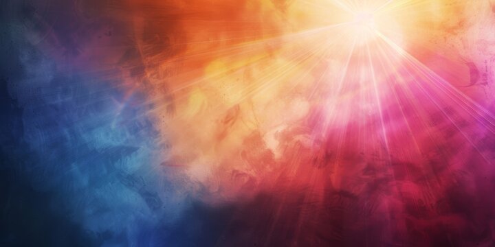 Colorful cloud background with light effects, ideal for an inspirational wallpaper