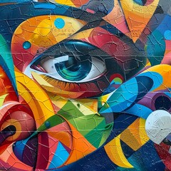 Fototapeta premium Infuse the urban landscape with creativity by incorporating diverse art forms into the cityscape, capturing the energy and innovation of urban art projects