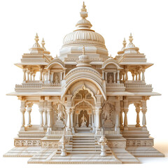 Obraz premium Indian temple wooden made by white marble