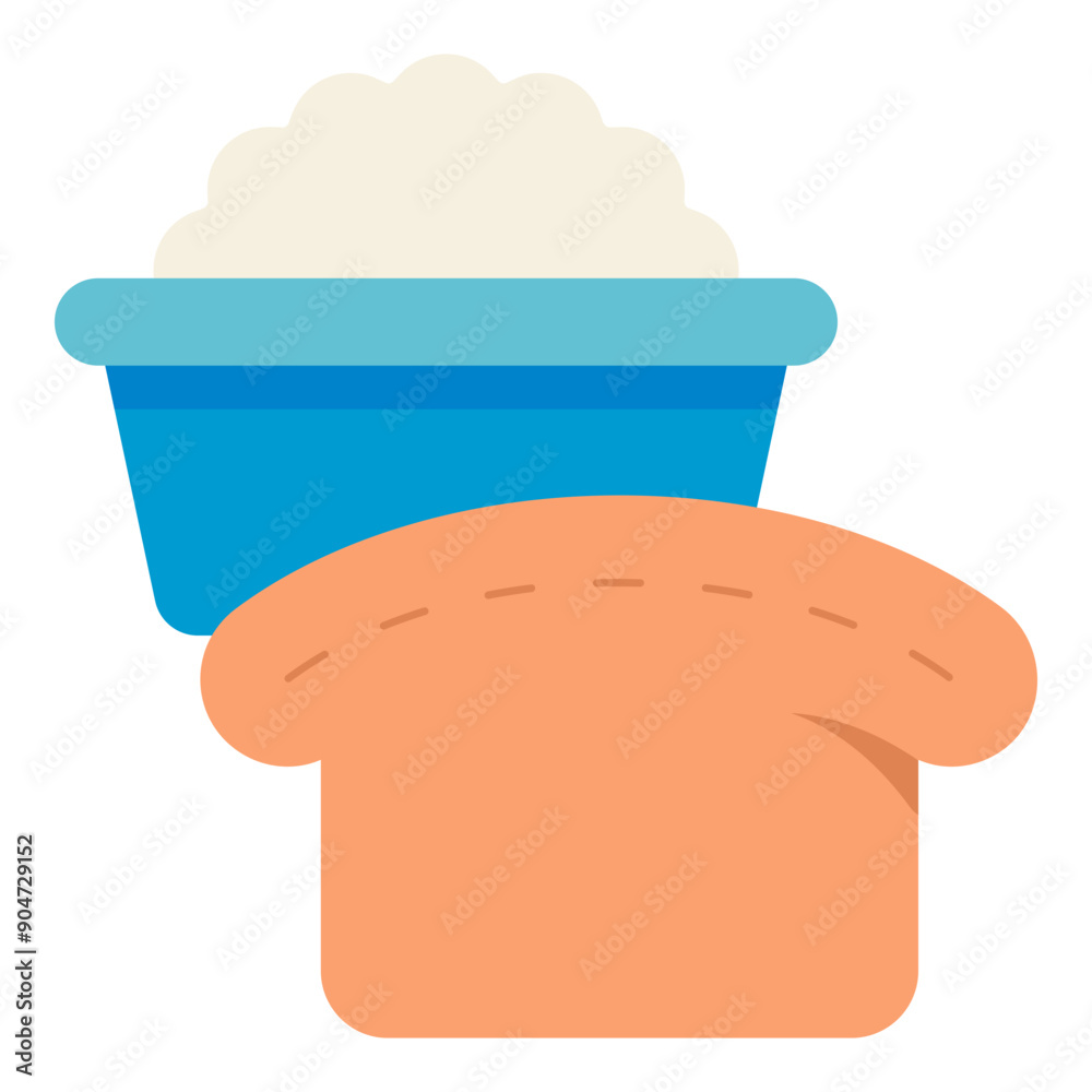 Poster carbohydrate food flat icon