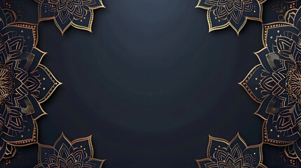 Islamic Luxury Mandela background,generative ai