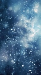 mesmerizing cosmic scene shimmering stars ethereal clouds, creating tranquil atmosphere creative project.