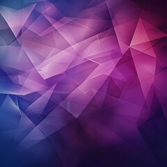 Purple geometric polygonal transparent background, generative ai