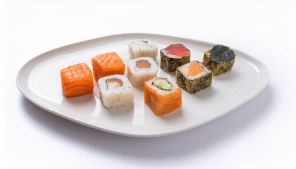 sushi with white background. isolated.