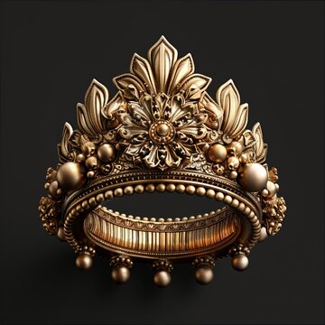 Produce a visually stunning frontal view illustration exploring the symbolism of gold across myths Combine elements like the Norse Draupnir ring or Hindu Kalash to depict 