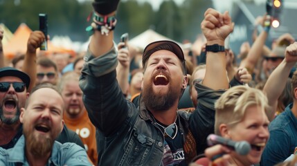 Group men and women holding beer and happy taking selfie