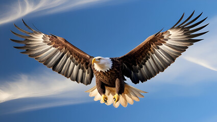 Naklejka premium An eagle in the sky. generated ai