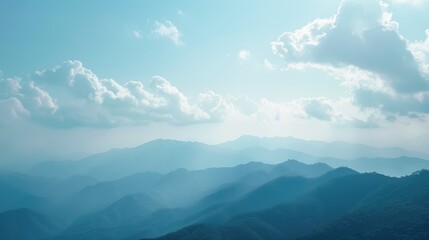 Fototapeta premium Clear Mountain Sky View