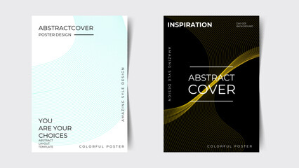 Modern gradient poster background vector set. Minimalist style cover template with vibrant perspective 3d geometric prism shapes collection. Ideal design for brochure, cover, banner, flyer, card, web