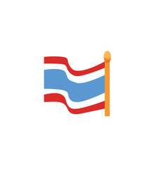 vector illustration of the Thai flag