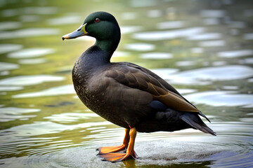 Obraz premium duck in the water