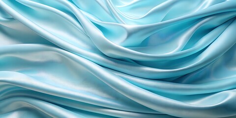 Obraz premium Abstract Blue Silk Fabric Background Texture