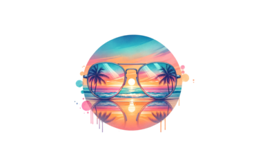 Summer beach sunglasses