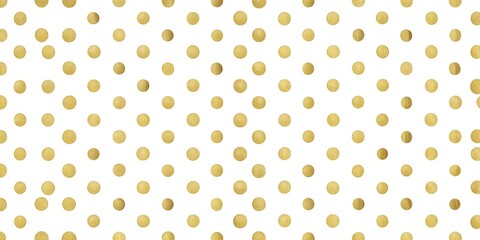 Gold Polka Dot Seamless Pattern Background Texture