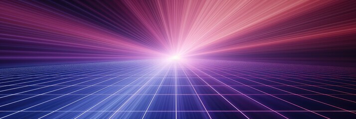 Futuristic Speed of Light Grid Background