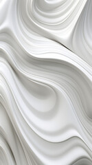 Fototapeta premium Digital white cream curve sculpture abstract graphic poster background