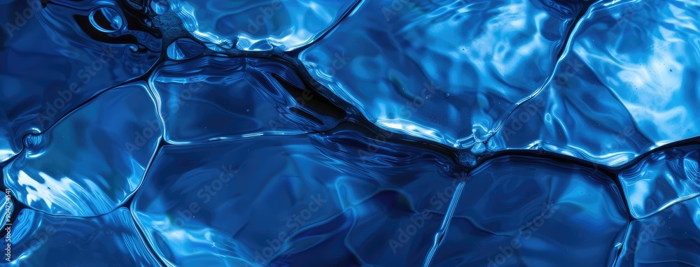 Sticker Abstract Blue Water Ripples Background Texture