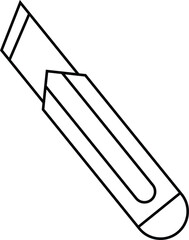 simple cutter outline icon design