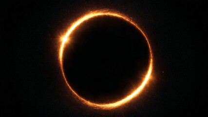 Optical flares on black background, sun shines, high resolution