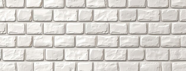 Obraz premium White Painted Brick Wall Seamless Texture