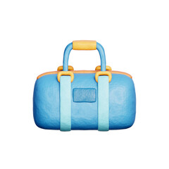 Gym Bag, Sports and Fitness Gym equipment, 3D rendering.