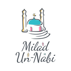 vector mawlid al nabi background template