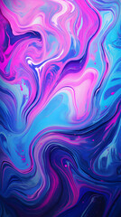 Fototapeta premium Art purple blue swirl holographic abstract graphic poster background