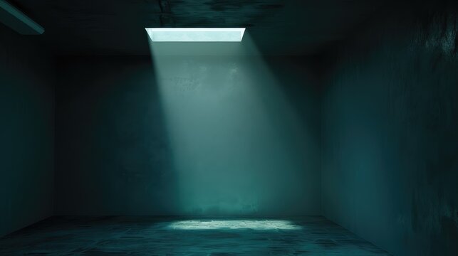 Mysterious Light in a Dark Empty Room