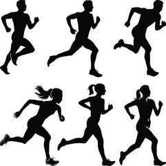 Runners silhouette,  runners bundle