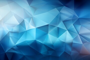 Abstract Blue Polygonal Background