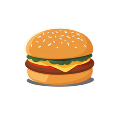 clipart of burger illustration isolated