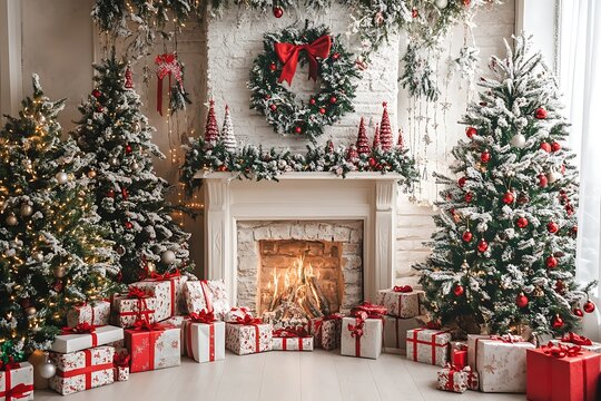 christmas tree with presents