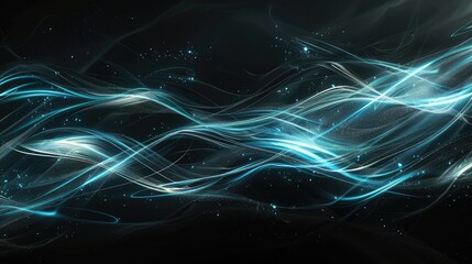 Obraz premium Futuristic Abstract Light Waves