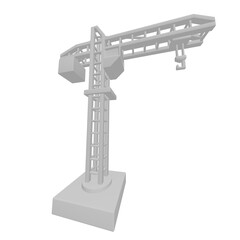 Construction crane tower. Building concept