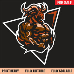 Mighty Bull Gaming Mascot Design © Tyson Scott