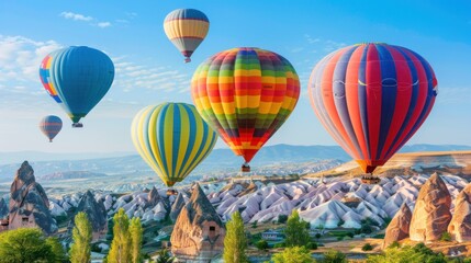 Fototapeta premium Hot Air Balloons over Cappadocia