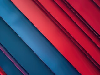 Obraz premium Red and Blue Background Close Up