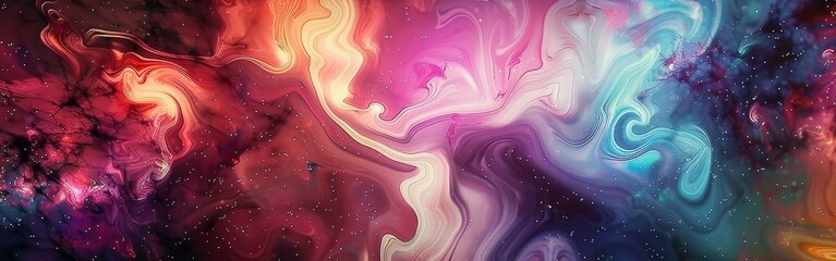 Fototapeta premium Cosmic Swirls Abstract Marble Texture with Galaxy-Like Patterns, abstract, digital art, colorful, marble texture