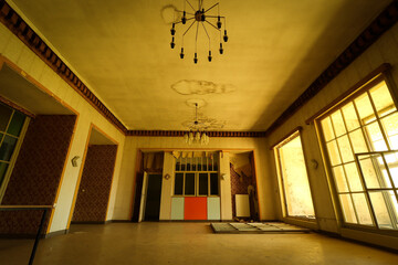 interior of an old abandoned DDR Building