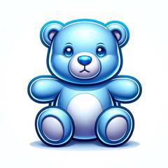 Obraz premium blue teddy bear