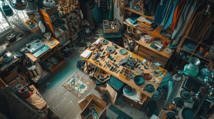 Obraz premium DIY Culture: Celebrate the art of self-reliance by crafting and repairing your own items, prioritizing individual creativity and sustainability over conventional mass-produced goods. 