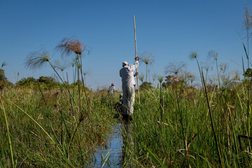 Okavango Delta, This delta in north-west Botswana comprises permanent marshlands and seasonally...