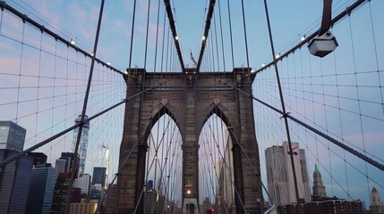 Obraz premium Brooklyn Bridge at Dusk